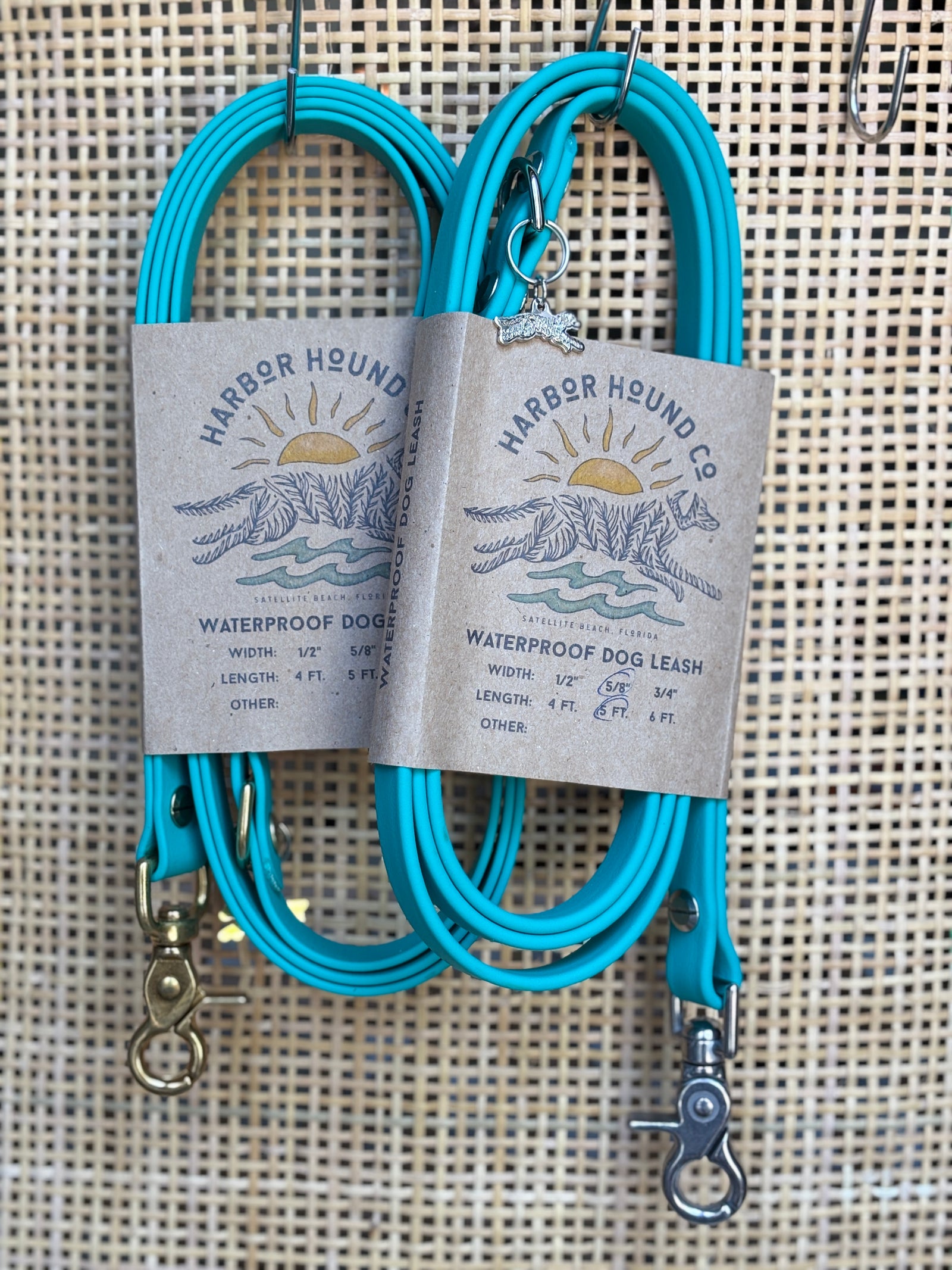 TURQUOISE Traditional Style Leashes