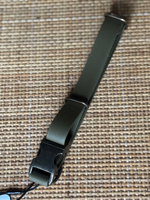 1" OLIVE, 18-25" Quick-release Buckle Collar
