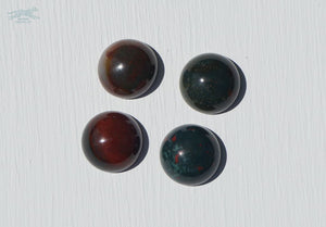 1.5 ASTERIA Gemstone Buckle Collar - 28 Bloodstone - Waterproof Collar