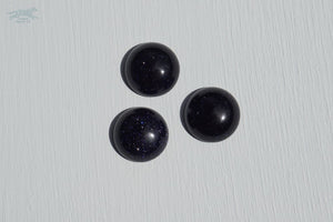 1.5 ASTERIA Gemstone Buckle Collar - 29 Blue Goldstone(man made) - Waterproof Collar