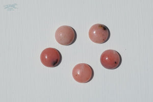 1.5 ASTERIA Gemstone Buckle Collar - 7 Pink Opal - Waterproof Collar