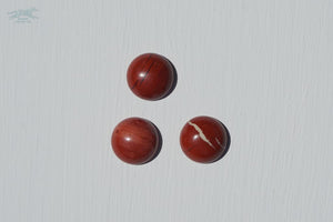1.5 ASTERIA Gemstone Buckle Collar - 5 Red Jasper - Waterproof Collar