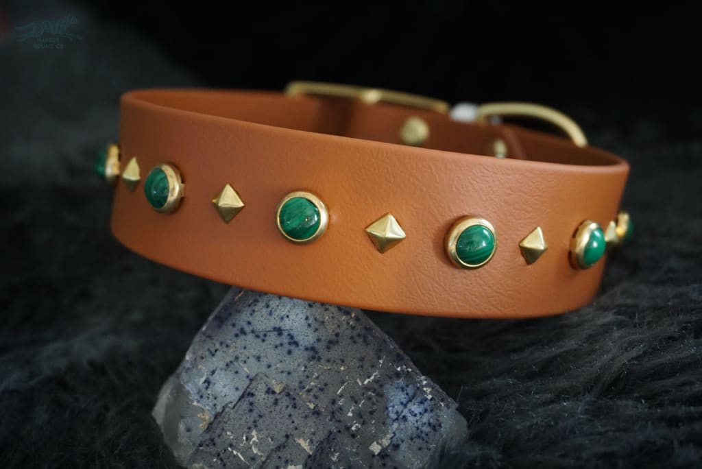 1.5 GAIA Gemstone Buckle Collar - Please Choose One - Waterproof Collar