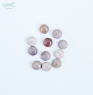 1.5 GAIA Gemstone Buckle Collar - Purple Agate - Waterproof Collar