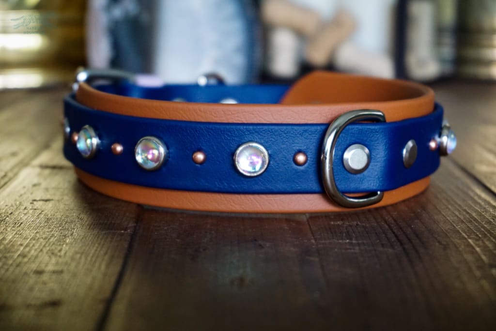 1.5 TOFINO Jewel Studded Layered Buckle Collar - Waterproof Collar
