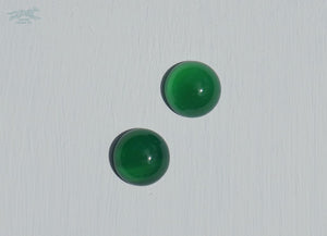 5/8 GAIA Gemstone Buckle Collar - 13 Green Onyx(dyed) - Waterproof Collar