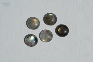5/8 GAIA Gemstone Buckle Collar - 15 Labradorite - Waterproof Collar
