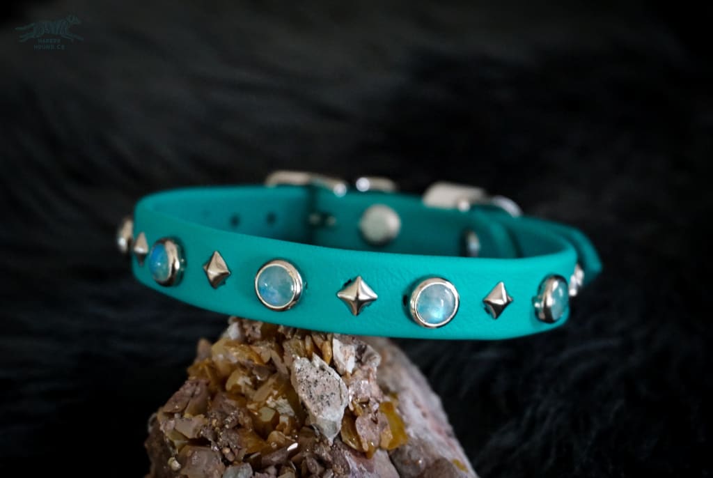 Harbor Hound Co. - HERMES 1.5 Gemstone Buckle Collar