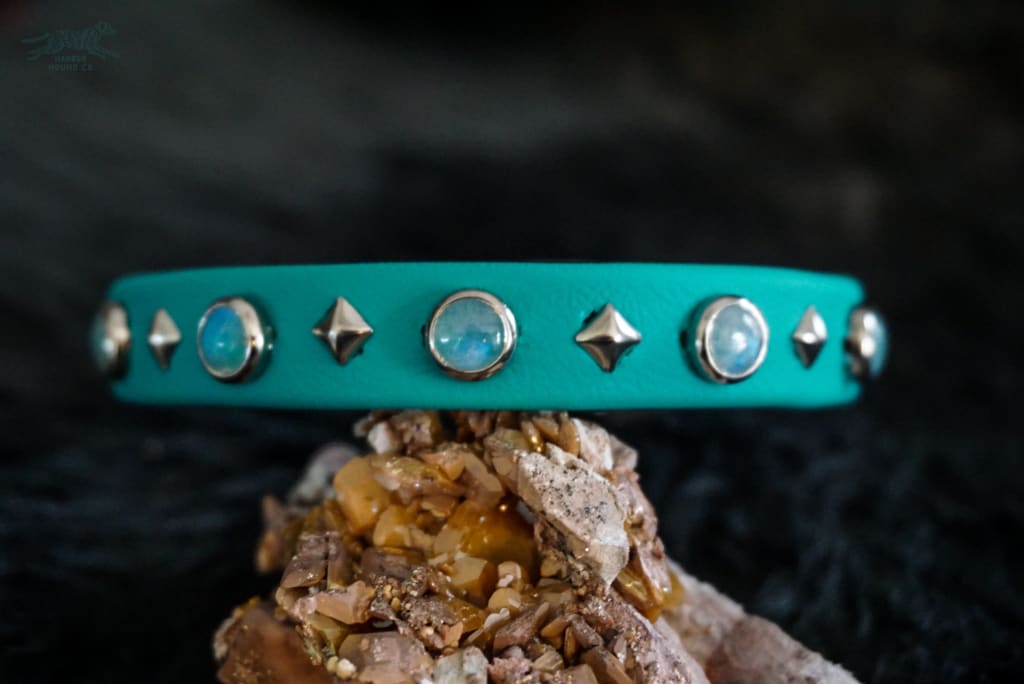 5/8 GAIA Gemstone Buckle Collar - Please Choose One - Waterproof Collar