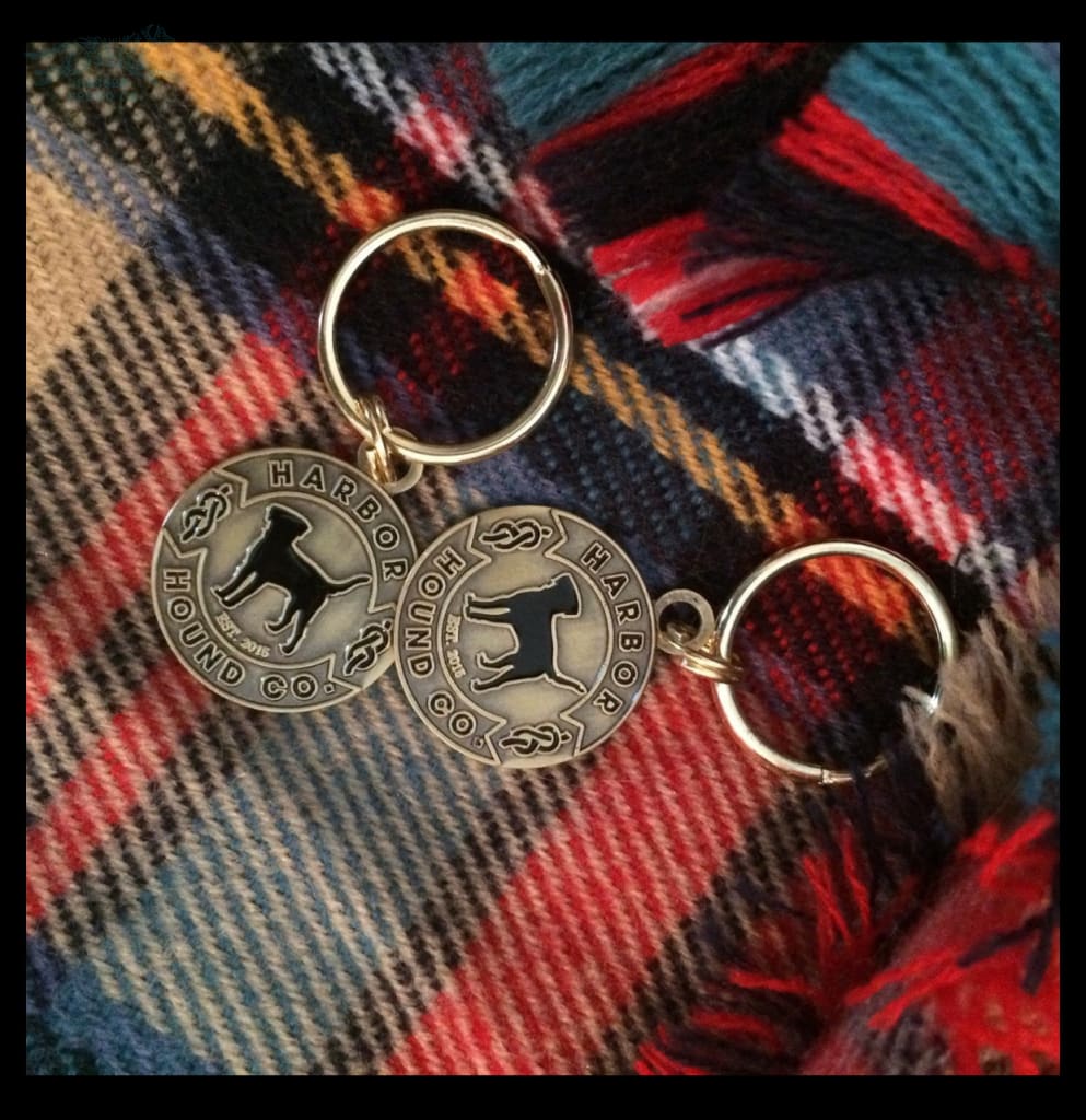 Antique Brass Keychain