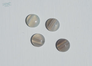 ERIS 1.5 Gemstone Buckle Collar - 16 Striped Agate - Waterproof Collar