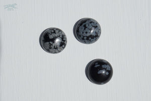 ERIS 1.5 Gemstone Buckle Collar - 25 Snowflake Obsidian - Waterproof Collar