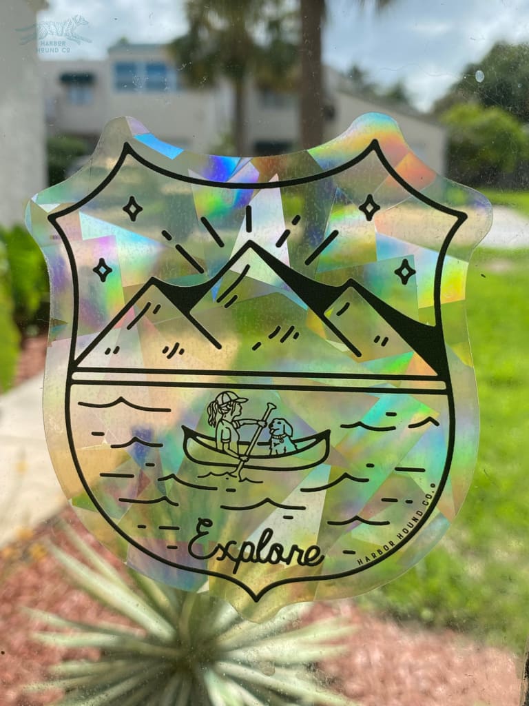 Explore Suncatcher Sticker
