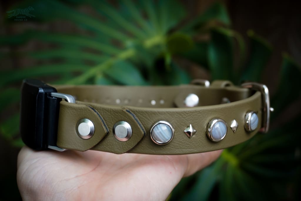 Fi Compatible 1 GAIA Gemstone Buckle Collar - Please Choose One - Waterproof Collar