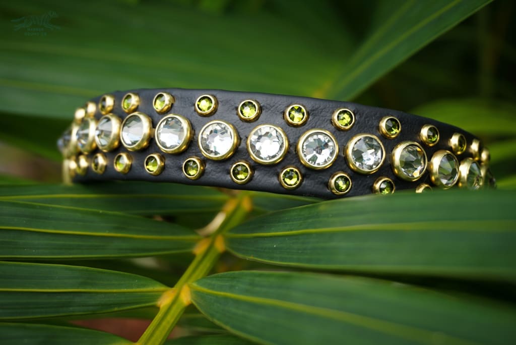 HALCYON 1 Crystal Studded Buckle Collar - Waterproof Collar