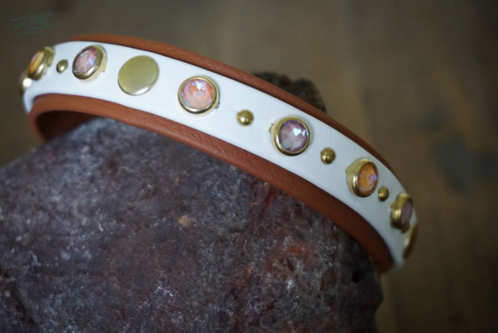 Layered Petite TOFINO Crystal Studded Buckle Collar - Waterproof Collar