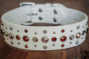 NORTHULDRA 1.5 Crystal Studded Buckle Collar - Waterproof Collar