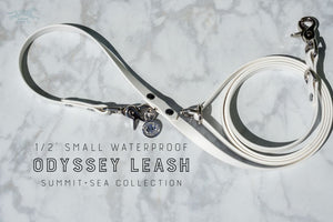 Petite 1/2 Odyssey Leash Adjustable Leash Hands-Free Leash - Waterproof Leash