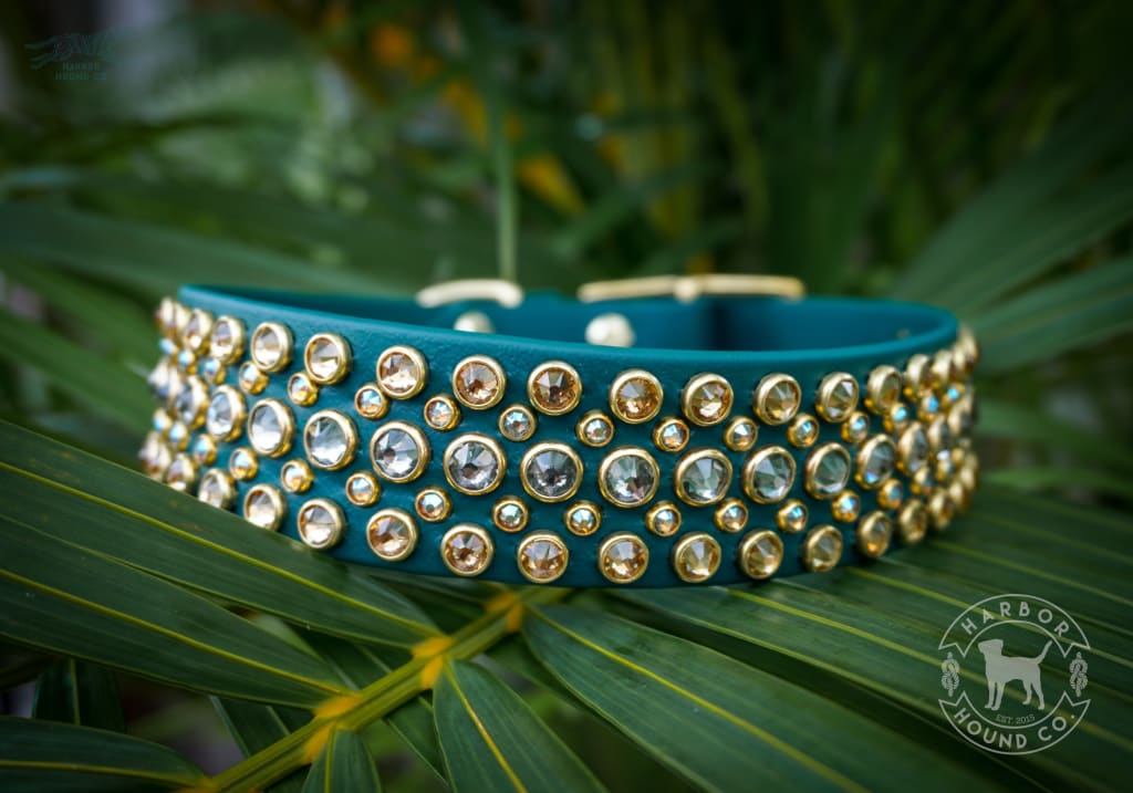 SYRINX 1.5 Crystal Studded Buckle Collar - Waterproof Collar