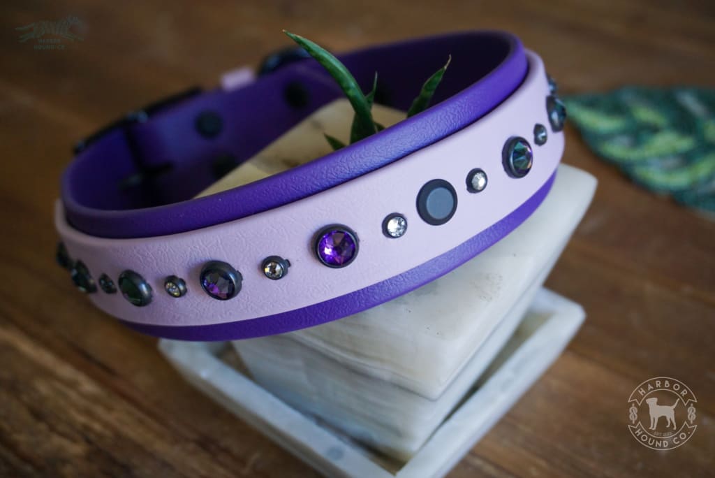 TALA 1.5 Layered Crystal Studded Buckle Collar - Waterproof Collar