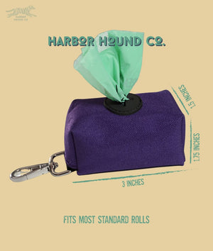 The ROAM No-Dangle Poop-bag Holder - Purple - PURPLE - Bags & Pouches