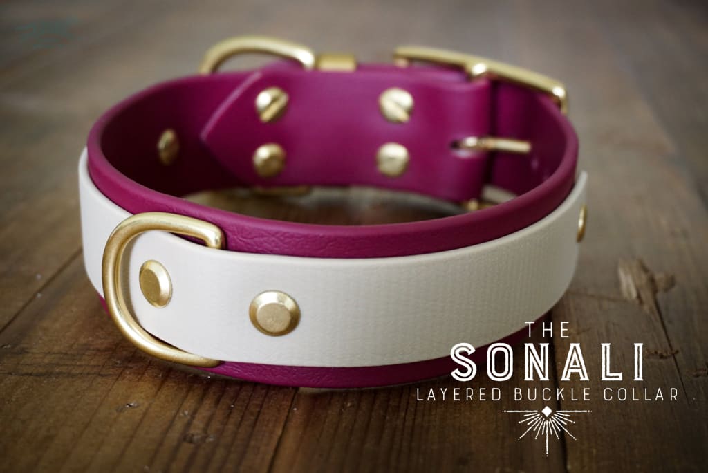 The Sonali - 1.5 Layered Buckle Collar - Waterproof Collar
