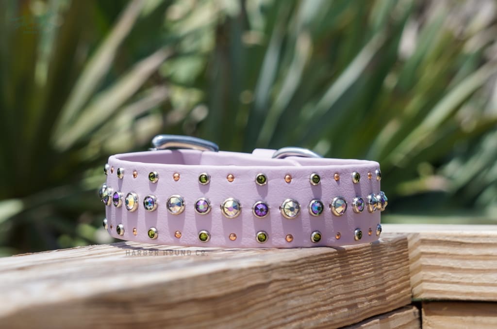 The STIORRA 1.5 Crystal Studded Buckle Collar - Waterproof Collar