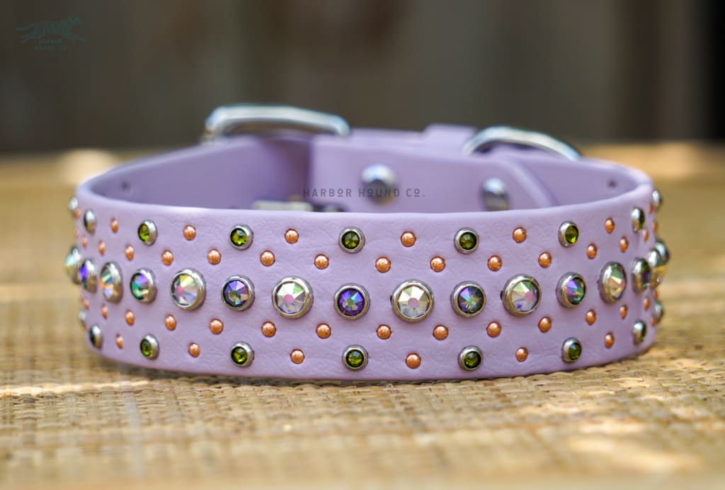 The VALHALLA 1.5 Crystal Studded Buckle Collar - Waterproof Collar