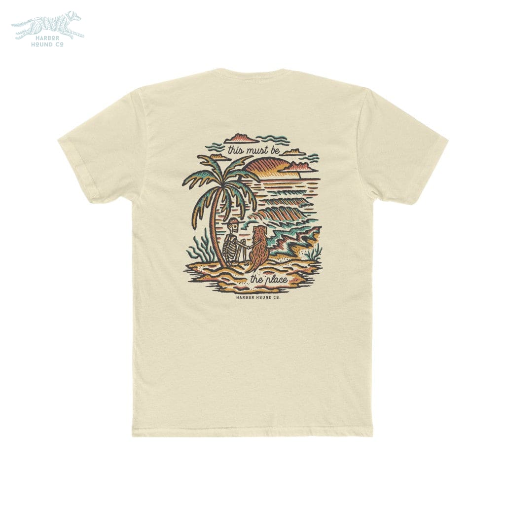 This Must Be the Place Unisex Cotton Crew - Solid Natural / S - T-Shirt