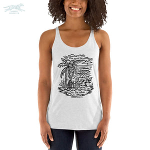 This Must Be The Place Women’s Racerback Tank - Heather White / XS