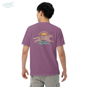 Unisex garment-dyed heavyweight Harbor Hound Co. t-shirt - 4 colors - T-Shirt