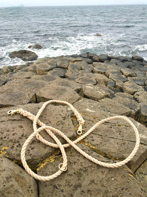 WHOLE LOTTA LEASH Adjustable Nantucket Rope Leash - Rope Leashes