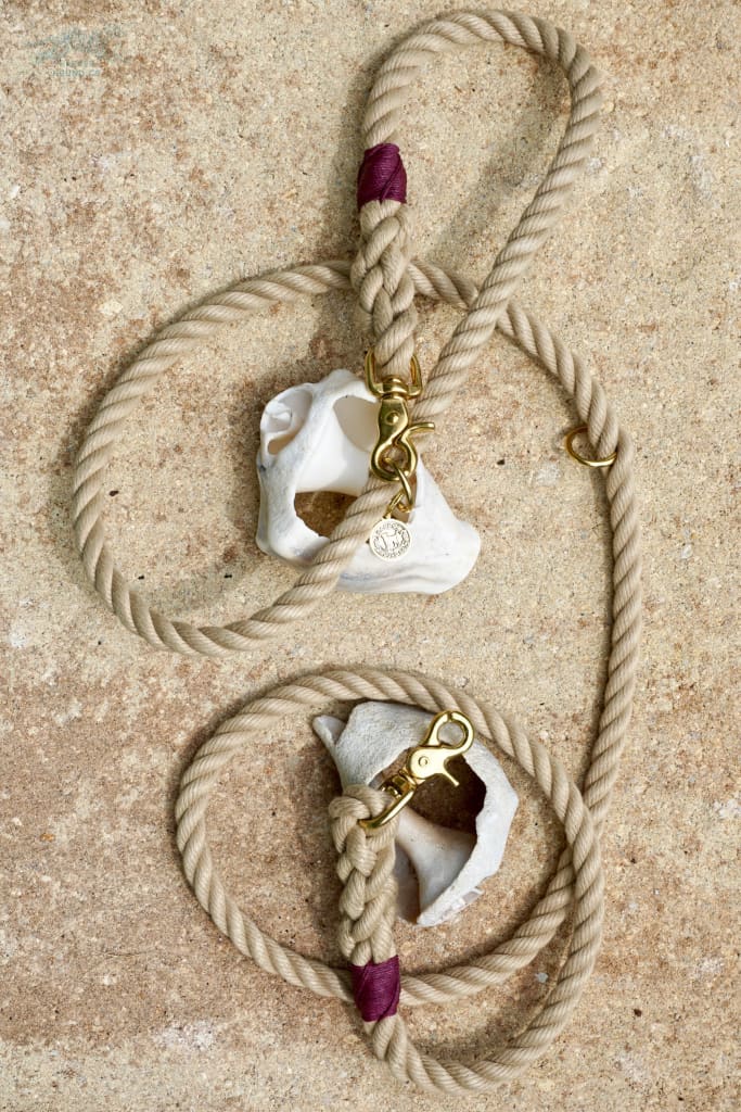 Nautical Knot Rope Lanyard in Natural White - Helm & Harbor - Dog leashes,  dog collars, nautical accessories and more - Helm and Harbor